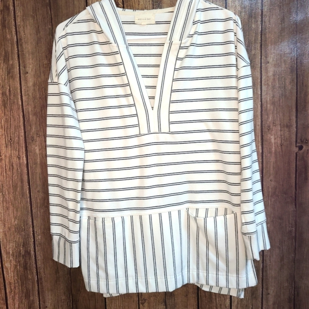 Nordstrom Mello Day Striped Hoodie Small